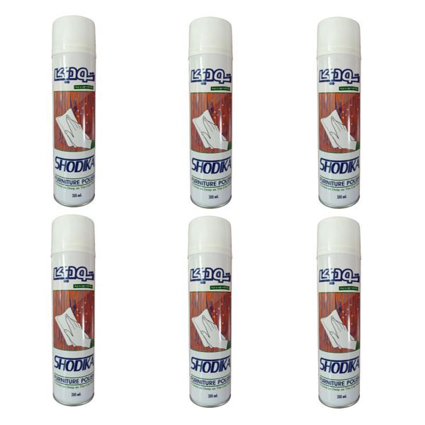 اسپری براق کننده چوب و چرم شودیکا مدل 006 حجم 300 میلی لیتر بسته 6 عددی
